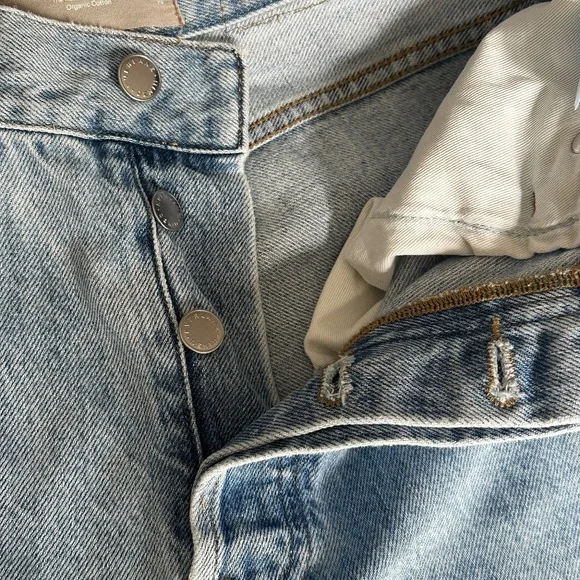 Women's Everlane Light Wash The Relaxed Straight Fit Organic Cotton Jeans 27 Reg - Picture 8 of 8